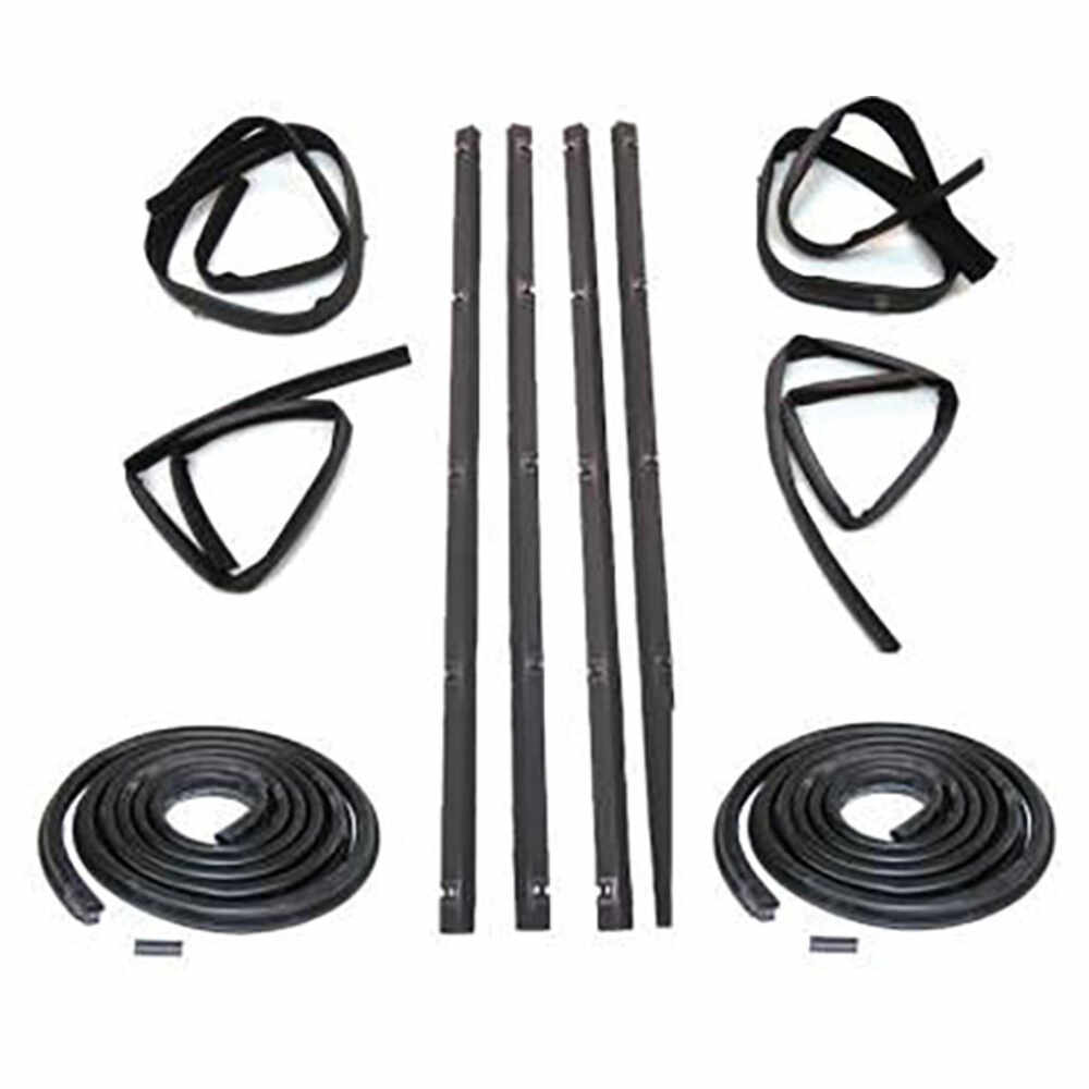 Vintage 1930-1962 Dodge Plymouth Door Glass Run Channel Belt Strip Sweeper Kit - Rat Rod Hot Rod - View #3