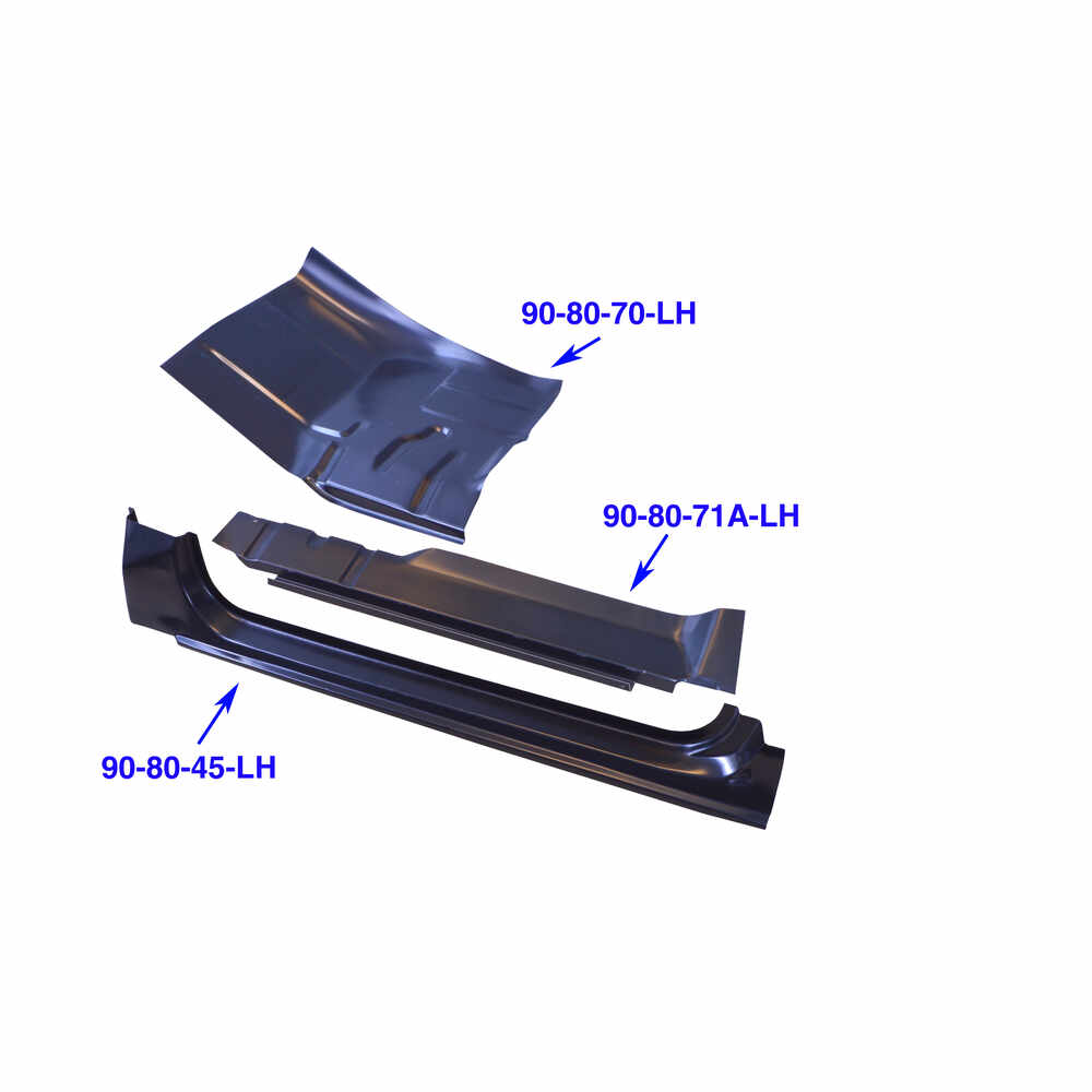 Key Parts Passenger Side Rocker Panel For 1980-1996 Ford Bronco – 1982-104 R - View #2