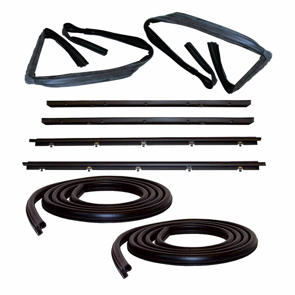 TINVHY Door Seal Kit For Chevy S10 Blazer GMC S15 Jimmy 1983-1994 – Matte Black Rubber