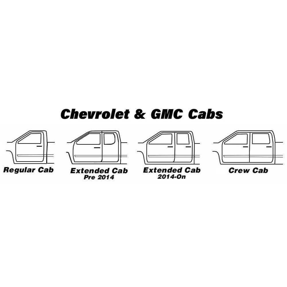 2007-2013 Chevrolet Pickup Silverado Extended Cab Inner & Outer Rocker Panel Kit 