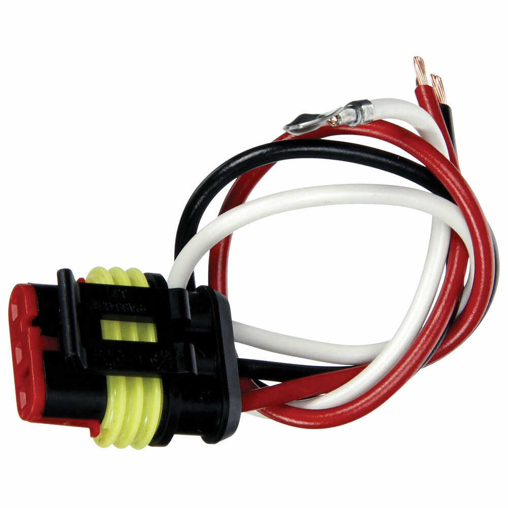 3 Wire water tight pigtail connector with blunt cut wire leads