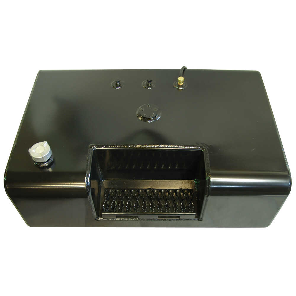 50 Gallon Right Side Rectangular Steel Fuel Tank with Step Inset Mill