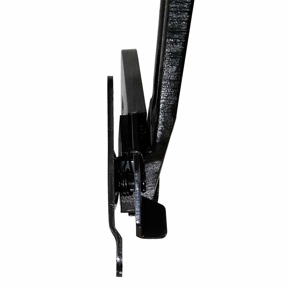 Lock Assembly with Offset at Bottom Edge of Mounting Plate fits