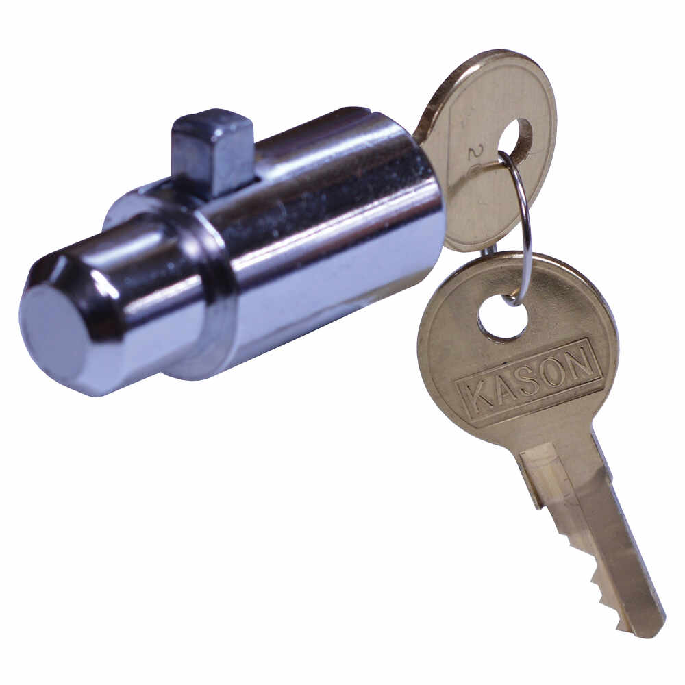 Push Button Cylinder with Keys, Key Required to Lock, Key Code 10