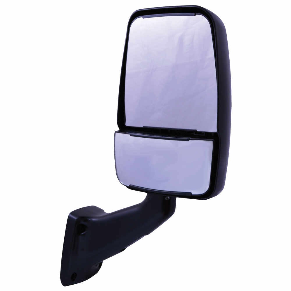 Right 2025 Deluxe Heated Remote / Manual Mirror Assembly - Black - Velvac