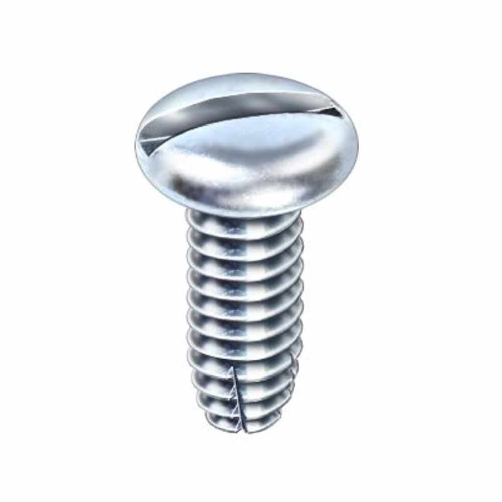 Zinc Plated Finish Pack of 100 Pack of 100 Steel Thread Cutting Screw Small Parts 0808FSP Slotted Drive 1/2 Length Type F #8-32 Thread Size Pan Head 1/2 Length 