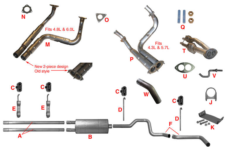 1996 - On GM & Workhorse Chassis Exhaust Parts