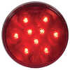 4" LED Red Round Stop/Tail/Turn Lamp, grommet mount 