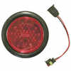 4" LED Red Tail Lamp with Grommet & Adapter Plug - 42 Diode - Truck-Lite 44002R
