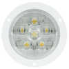 4" LED Back Up Light with White Flange - 6 LED'S - Truck-Lite