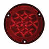 5.6" LED Red flange mount round stop/tail/turn light with outer reflector 