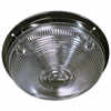 8-1/4&quot; Dia. Chrome Plated Steel Base Dome Lamp with Clear Lens - Steel Housing