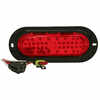 Oval LED Red Light with Black - Truck-Lite 60056R