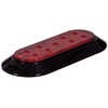 Red Oval Surface Mount Stop Tail Turn Light