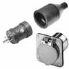 Weatherproof Field-Wired Receptacle - Chrome Plated - 120 Volt