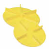 Yellow Polyurethane Replacement Spinner, 18&quot; Dia. Straight