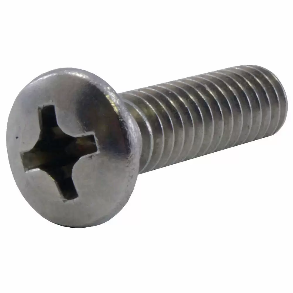  1" x 1/4-20 Stainless Steel Oval Head Machine Screws - 25 Pieces