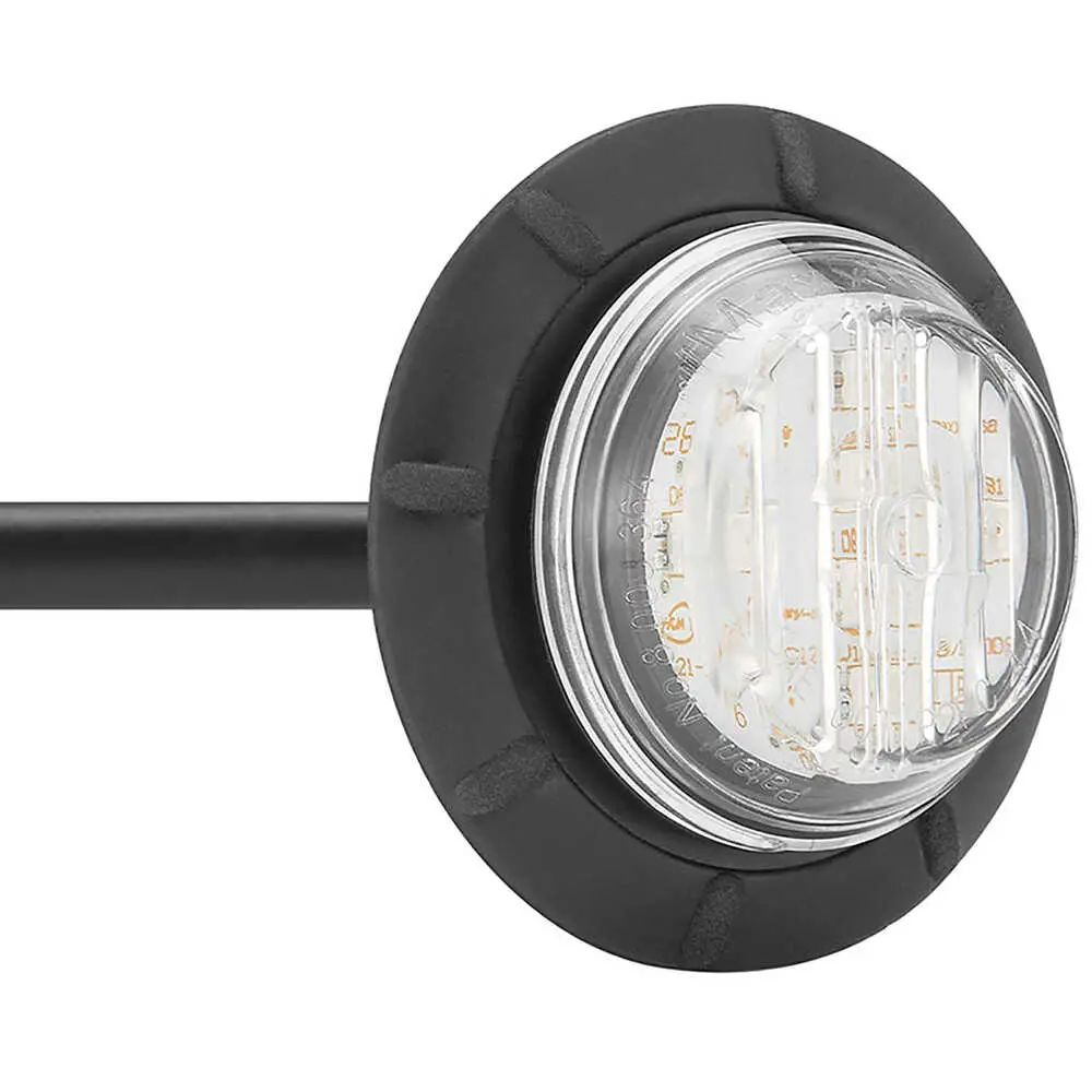  1.25" Round LED Clearance Marker Red with Clear Lens, P2, P3. PC2