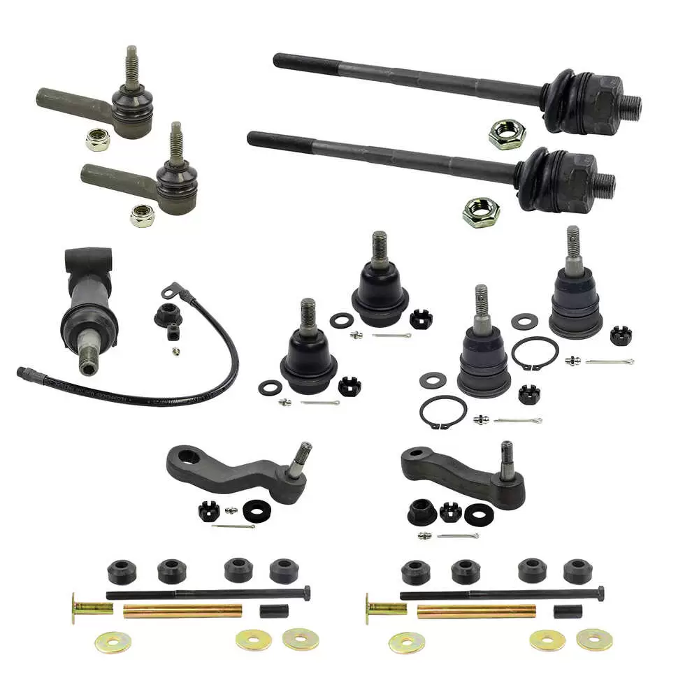 02-06 Chevrolet Avalanche 2500 13 Piece Ball Joint Tie Rod Idler and Pitman Arm Kit - Duramax