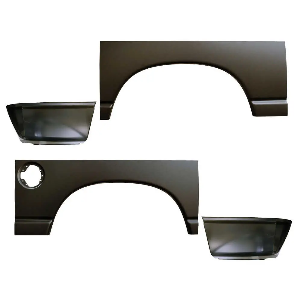 02-08 Dodge Ram 1500 Pickup Truck Standard Cab/Quad Cab Wheel Arch & Bed Quarter Lower Rear Section Kit 6' Bed