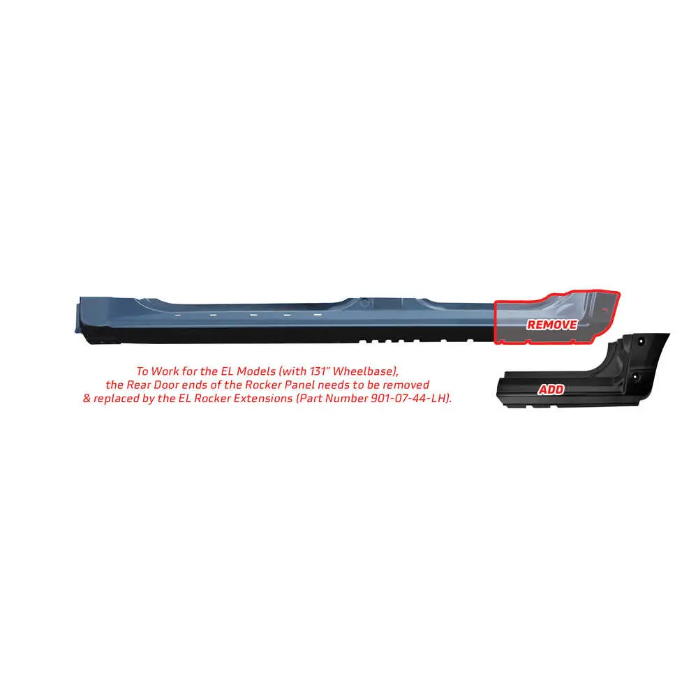 03-17 Ford Expedition Factory Style Rocker Panel - Left Side