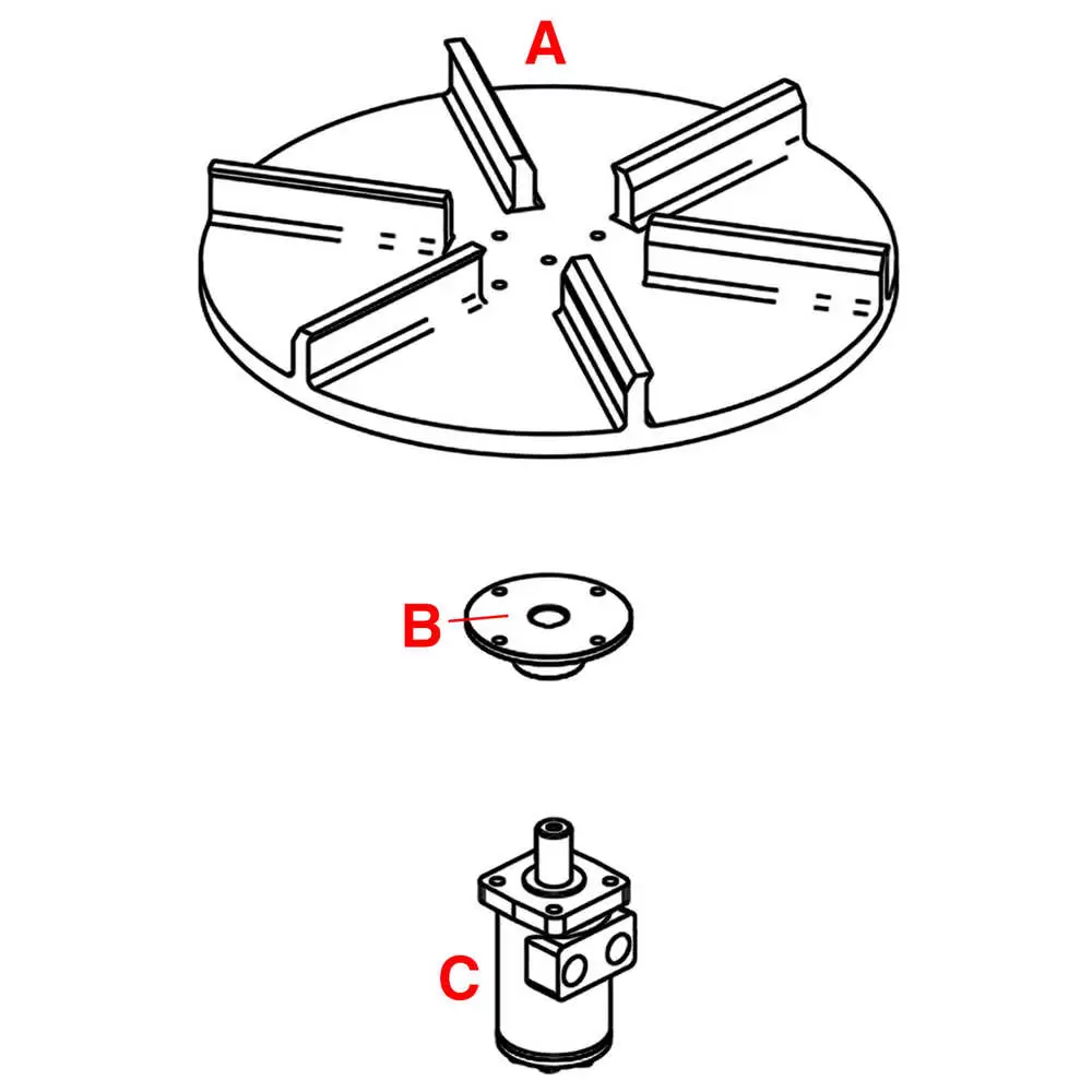 1-1/2" Tall Universal Steel Spinner Hub with 4-Bolt Hole Pattern - Fits 1" Shaft - Cross Drilled & Keyed