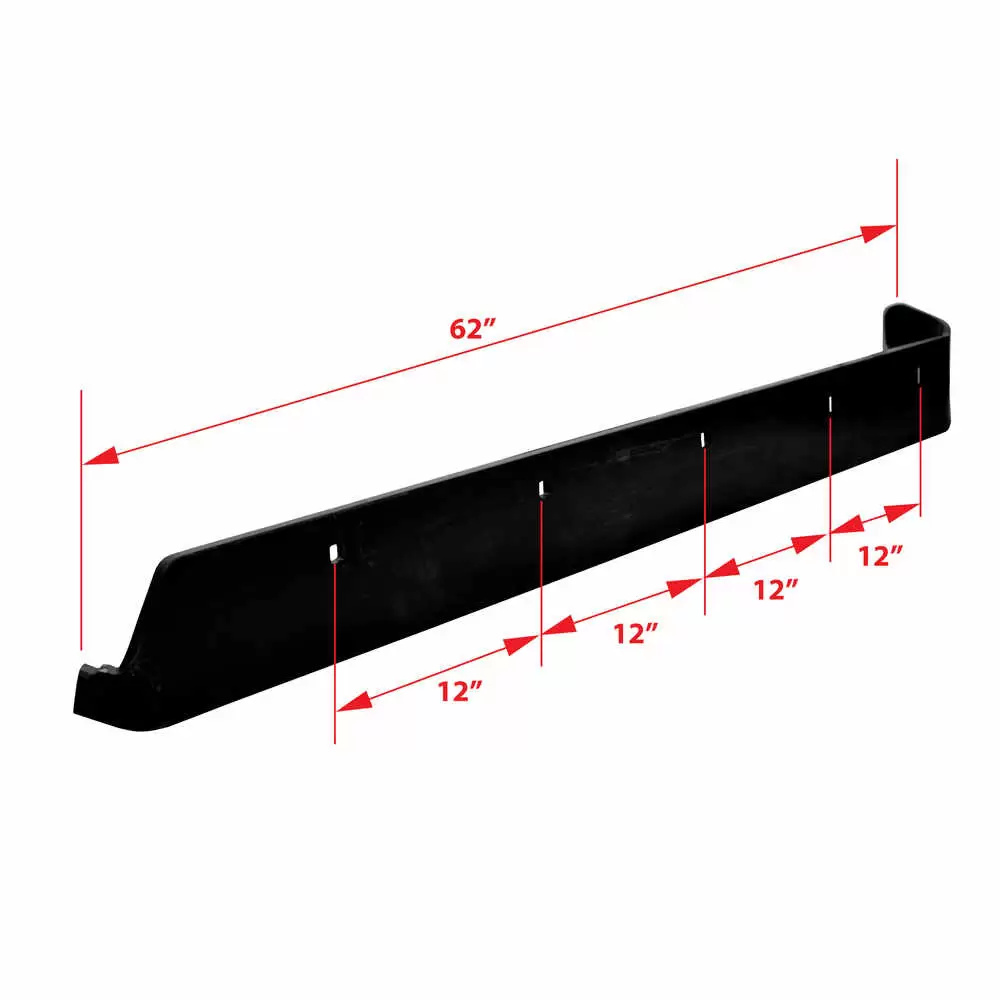 10' Boss V & XT V-Blade Half Steel Formed Cutting Edge Blade, Driver Side