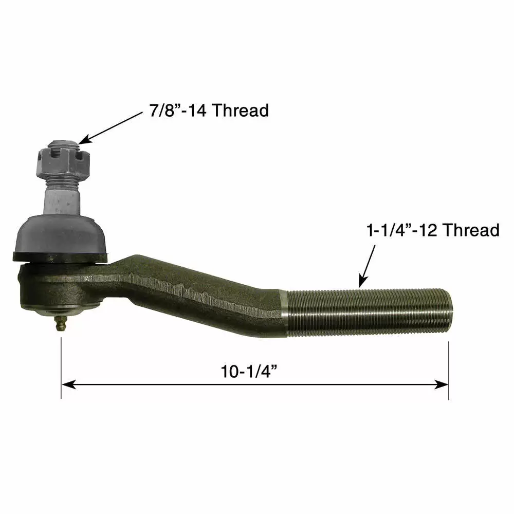 10.25" Right Tie Rod End - that fits MT45 & MT55