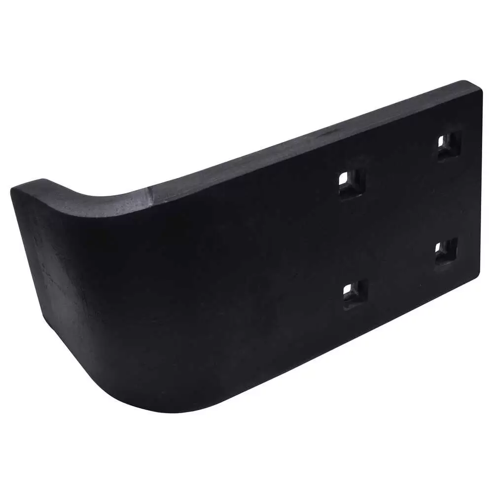 12" x 6" x 3/4" Universal Curb Guard for Highway Punch Cutting Edges - 4 Square Holes, 5/8"