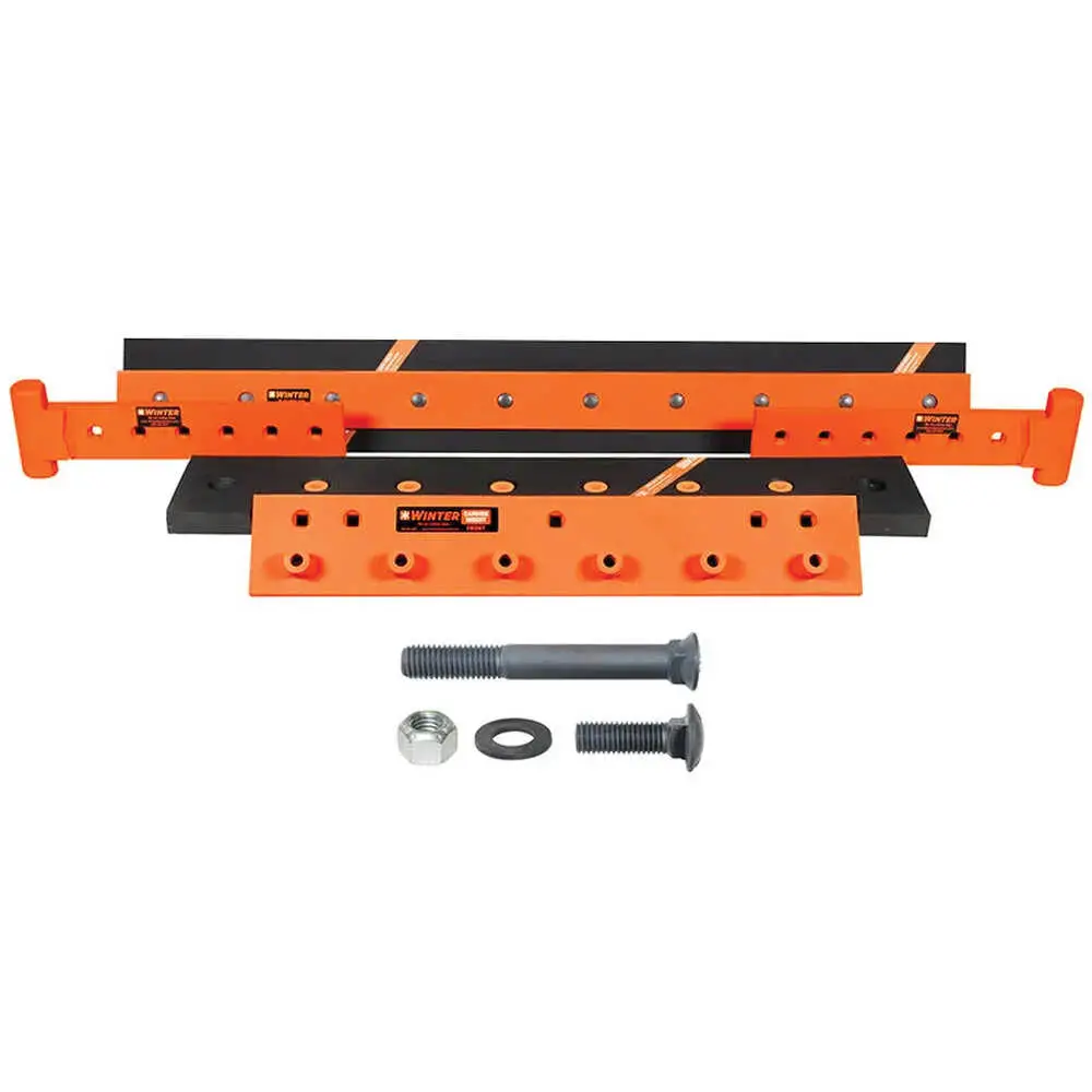 12' x 8" Winterflex Highway Punch Cutting Edge System Includes Curbrunner Curb Guards