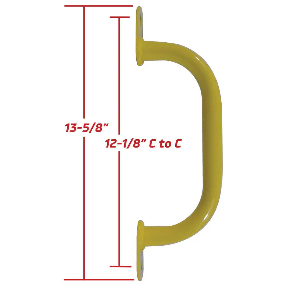 12" Yellow Safety Grab handle, Upper D pillar