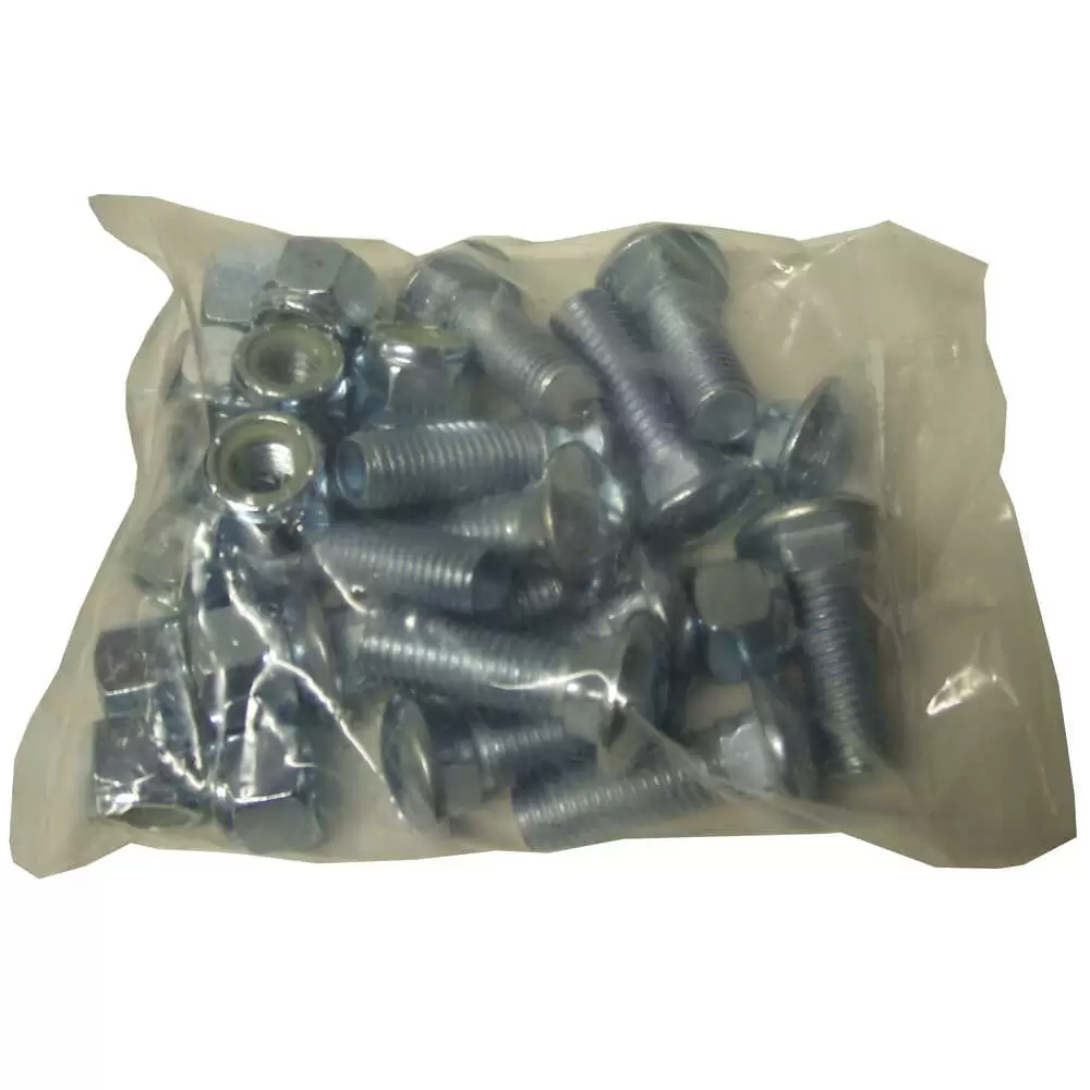 14 Piece - 5/8" x 2" Grade 5 Carriage Bolt with Lock Nut for Cutting Edges