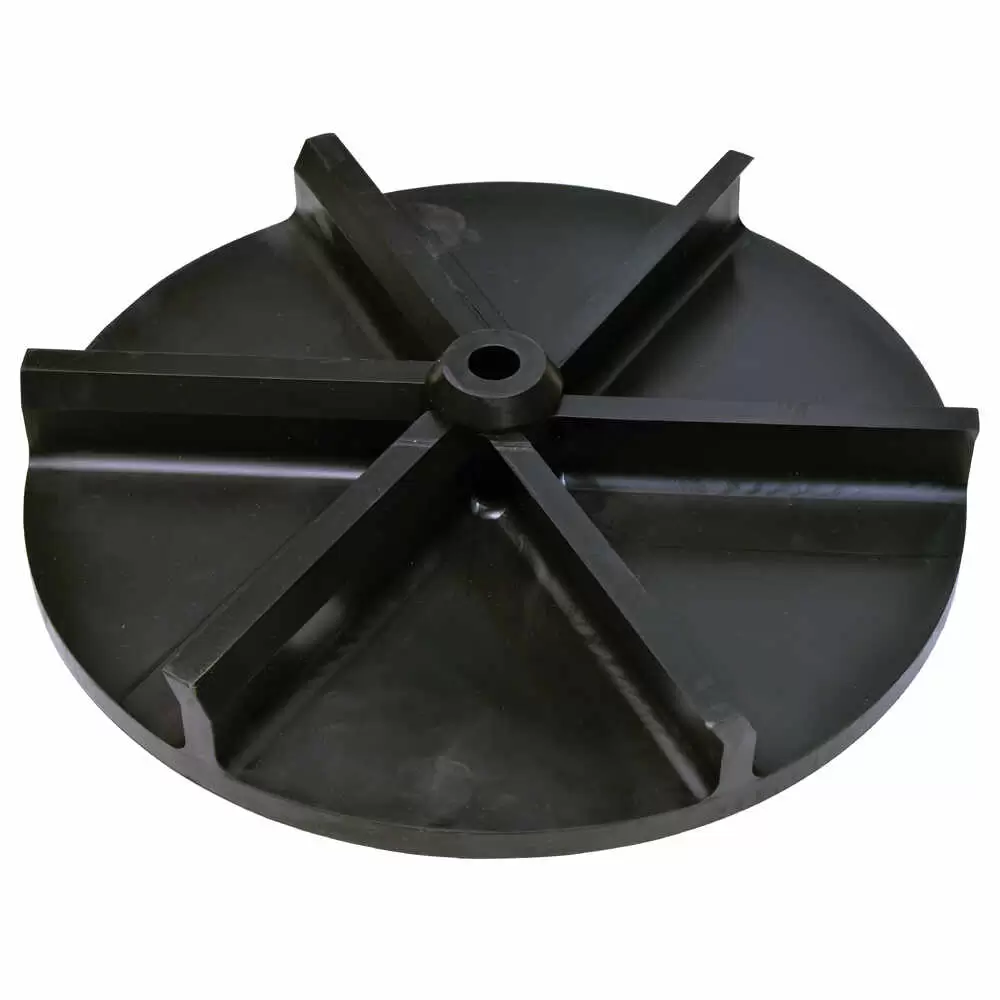 14" Universal CW Poly Spinner Disk - Fits 3/4" Shaft - Cross Drilled