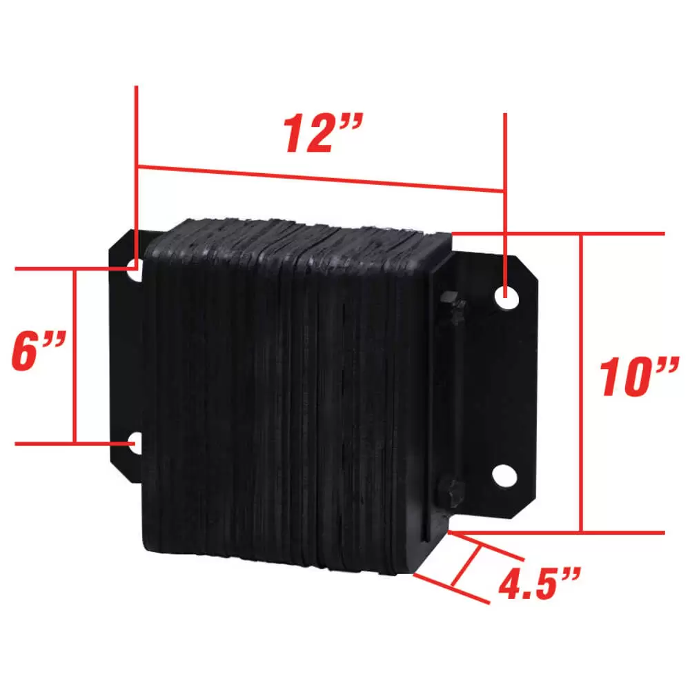 14" x 10" x 4.5" Laminated Dock Bumper
