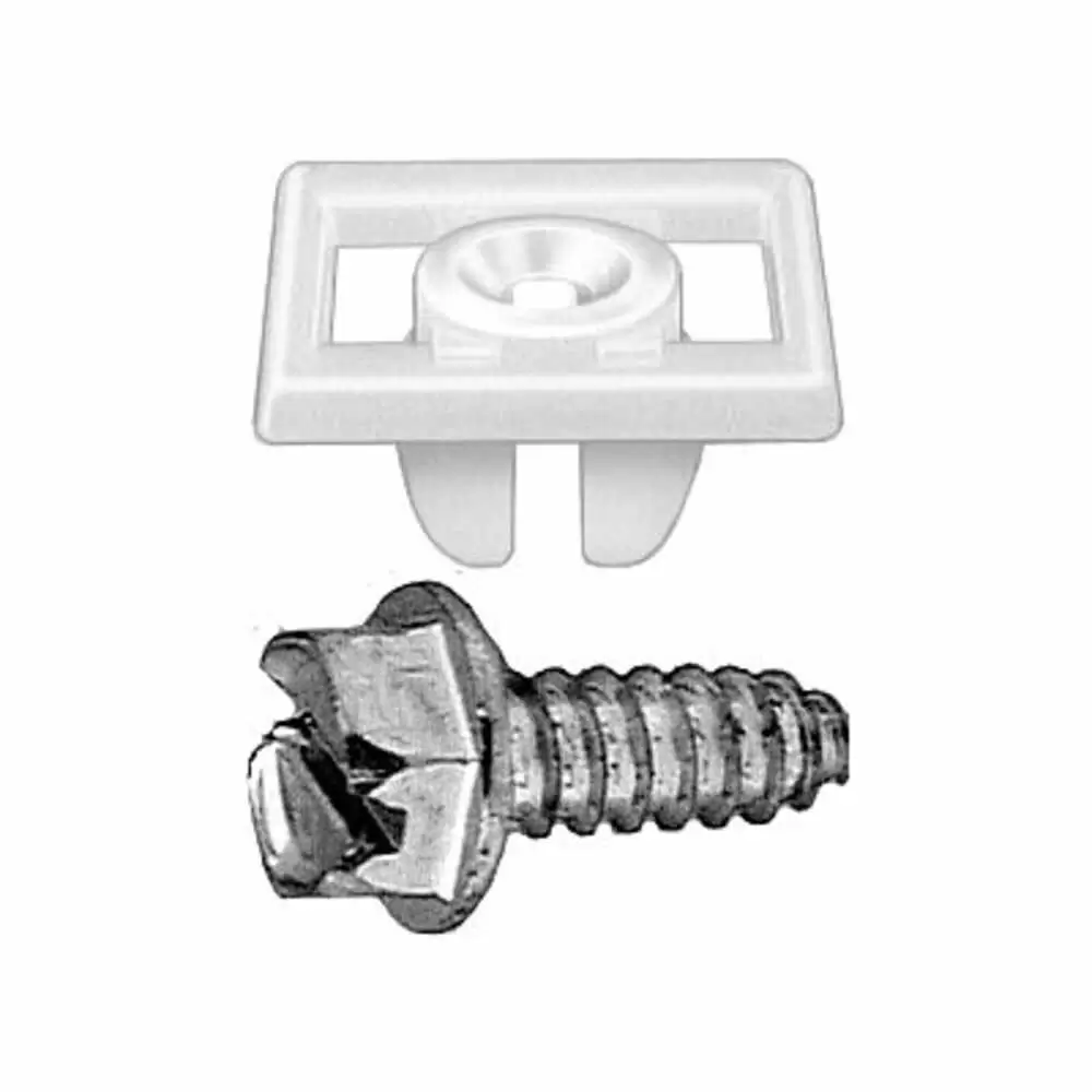 Bulloni Per Targa Auto - Set Da 50 Viti Nylon E Acciaio Per Auto, Moto, Roulotte E Rimorchi