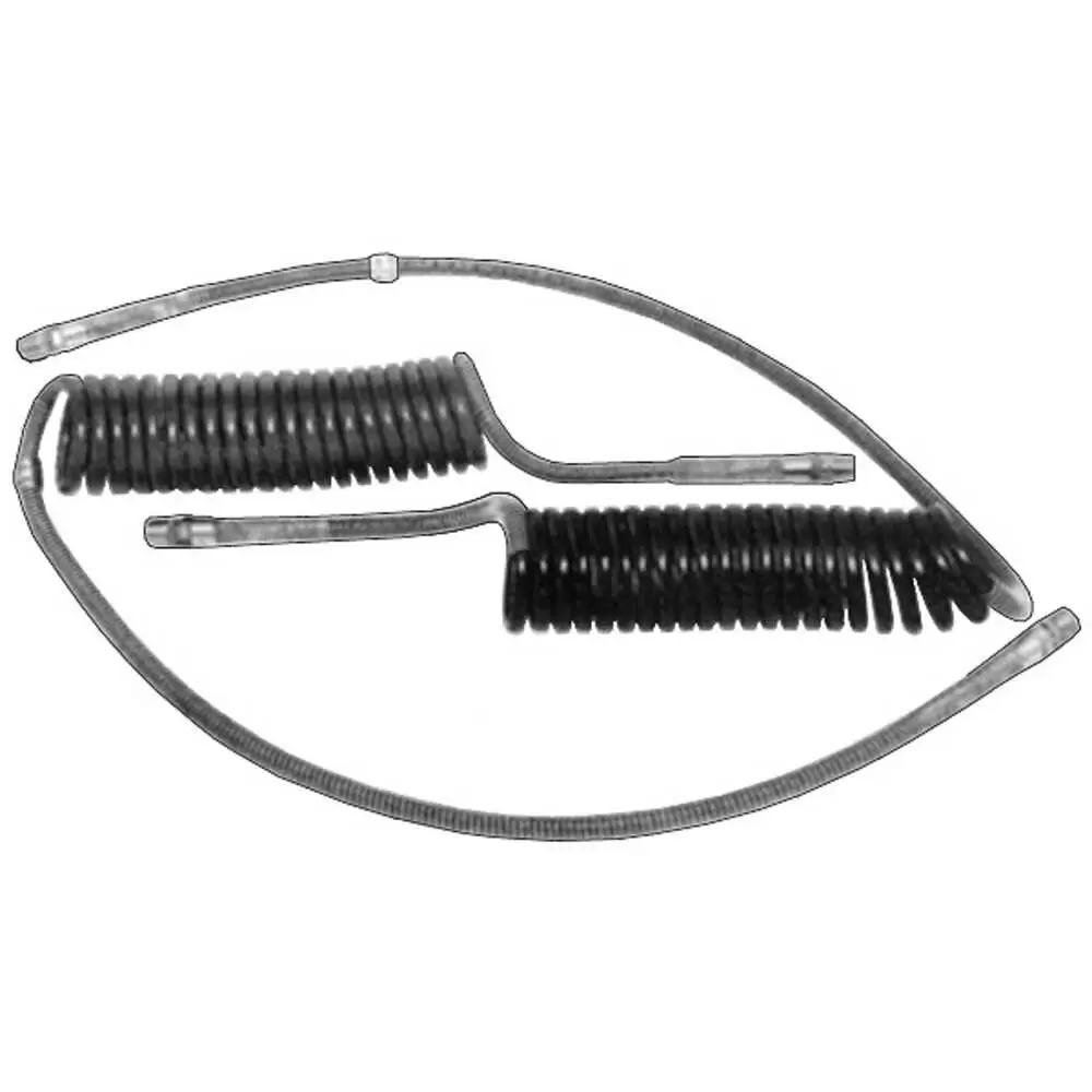 15 Foot Coiled Air Brake Hose Set Velvac 022001