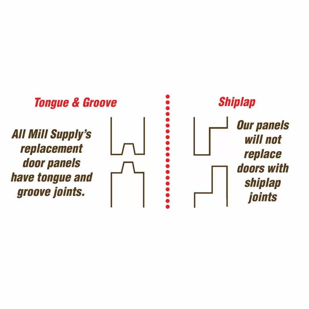 15 x 95.75 Intermediate Wooden Roll-up Door Panel - White