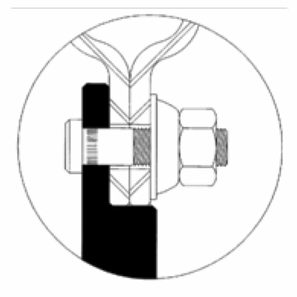16 x 6.5 Gray Steel Wheel with 8 Lugs and 4 Hand Holes