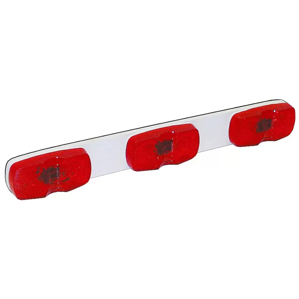 16"x 2" Red light bar, 3 red light assemblies