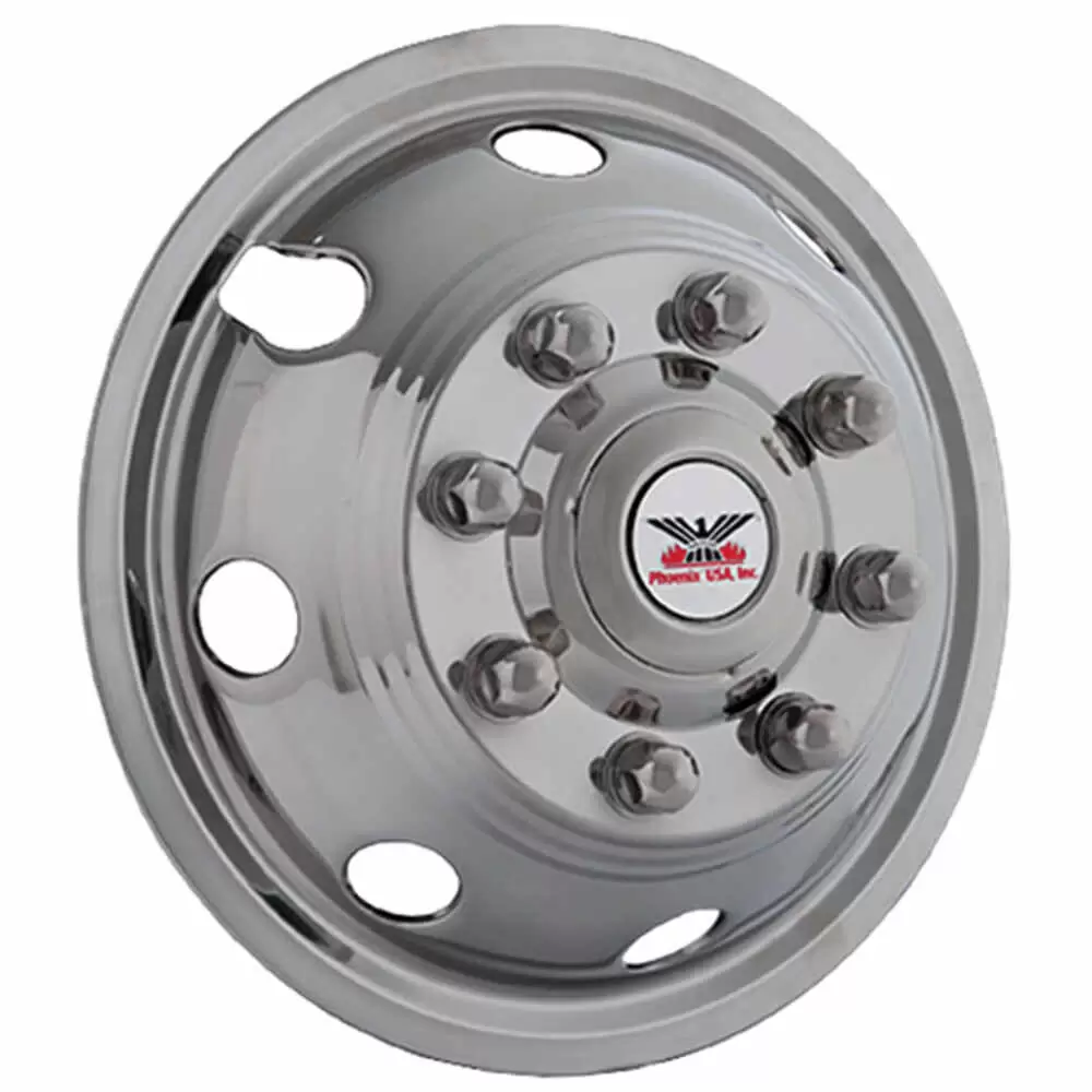 Rear Dually Wheel Simulator For 2007 Dodge Ram 3500 17" - Snap On Hubcap Liner, Plastic Chrome