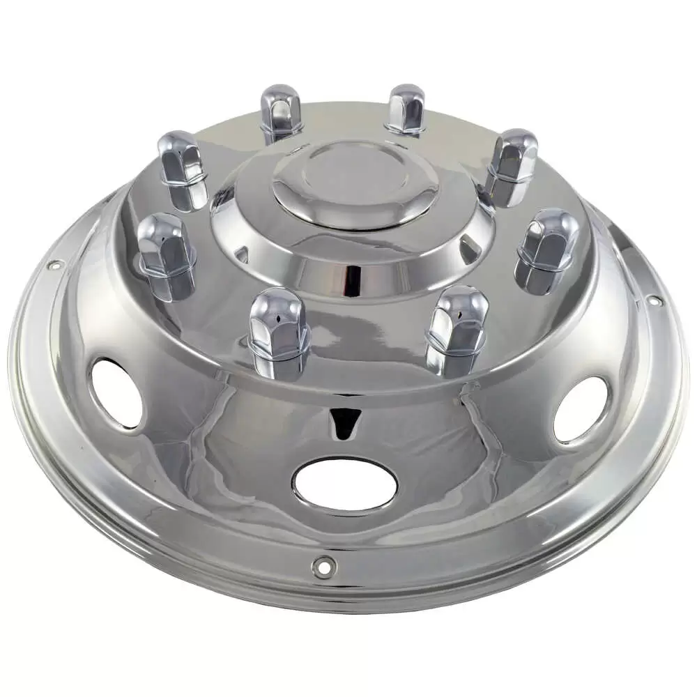 19.5" Universal Stainless Steel Wheel Simulator Set - Chevrolet, GMC, Ford, Freightliner, Hino, Isuzu Phoenix QC1019