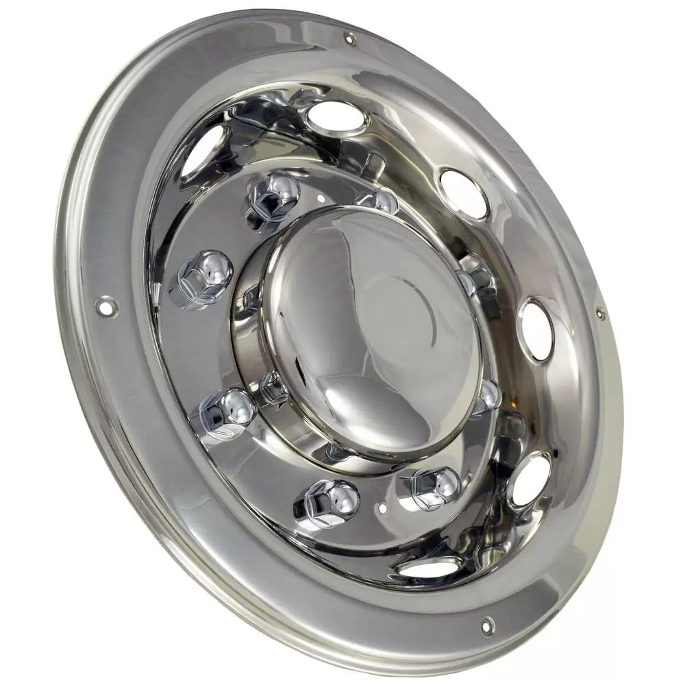 19.5" Universal Stainless Steel Wheel Simulator Set - Chevrolet, GMC, Ford, Freightliner, Hino, Isuzu Phoenix QC1019