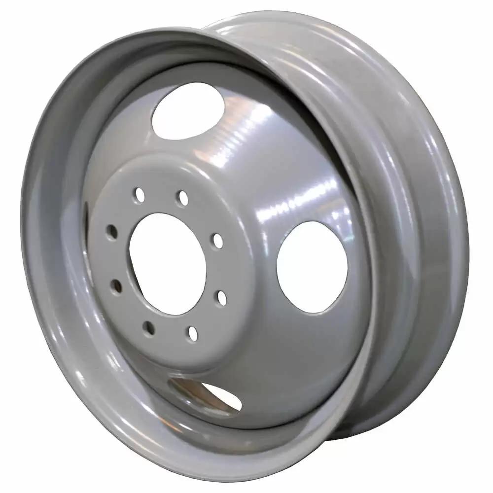 19.5" x 6" Gray Wheel Rim - 8 Lug - 4 Hand Holes