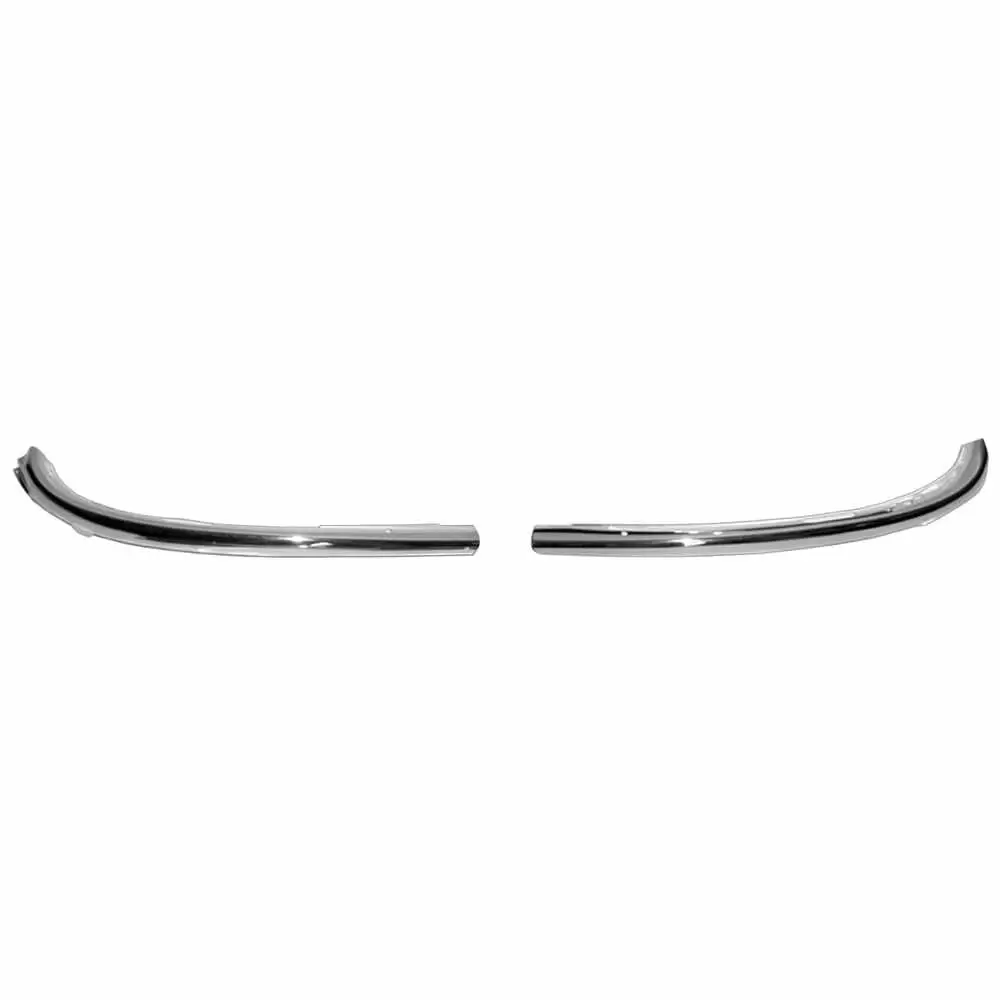 thumbnail image 2 of Lower Windshield Molding Trim Set – Stainless – For 55 56 57 Chevy Bel Air 150 250 – Key Parts 2 of 5