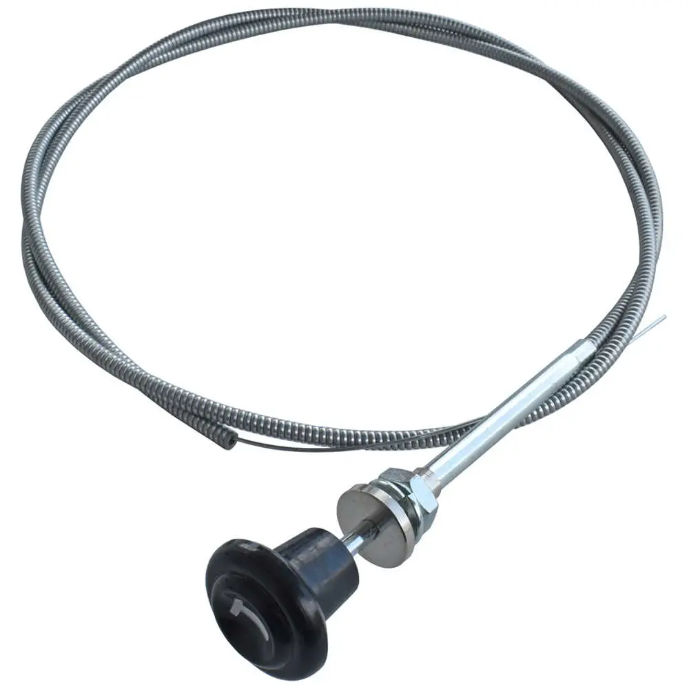1955-1959 Chevrolet Pickup Truck CK 2nd Series Throttle Cable with Black Knob