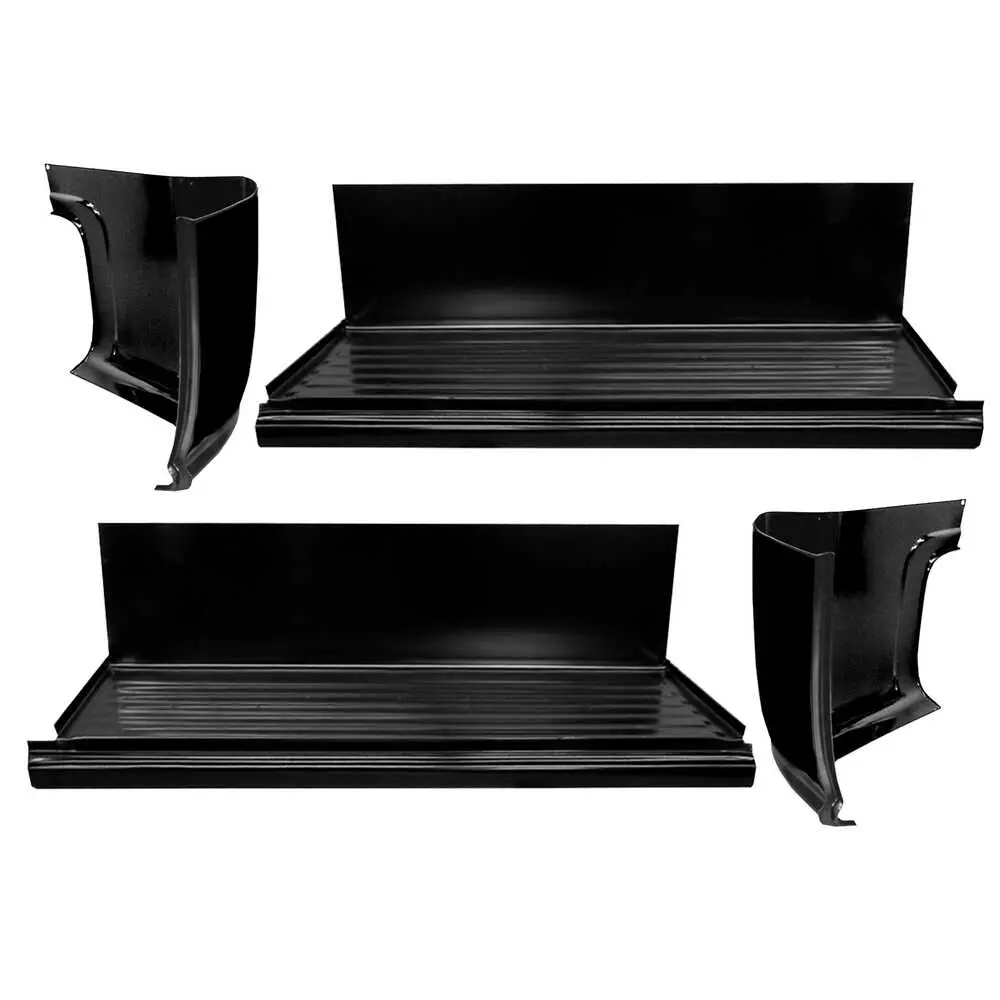 1957-1957 GMC Pickup Truck CK Rocker Panel with Step Plate & Cab Corner Kit
