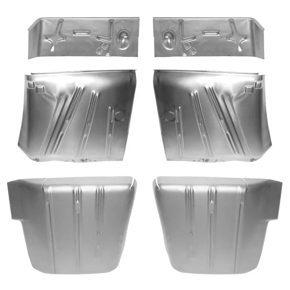 1958 Chevrolet Bel Air Front Rear & Floor Pans & Toe Boards Kit