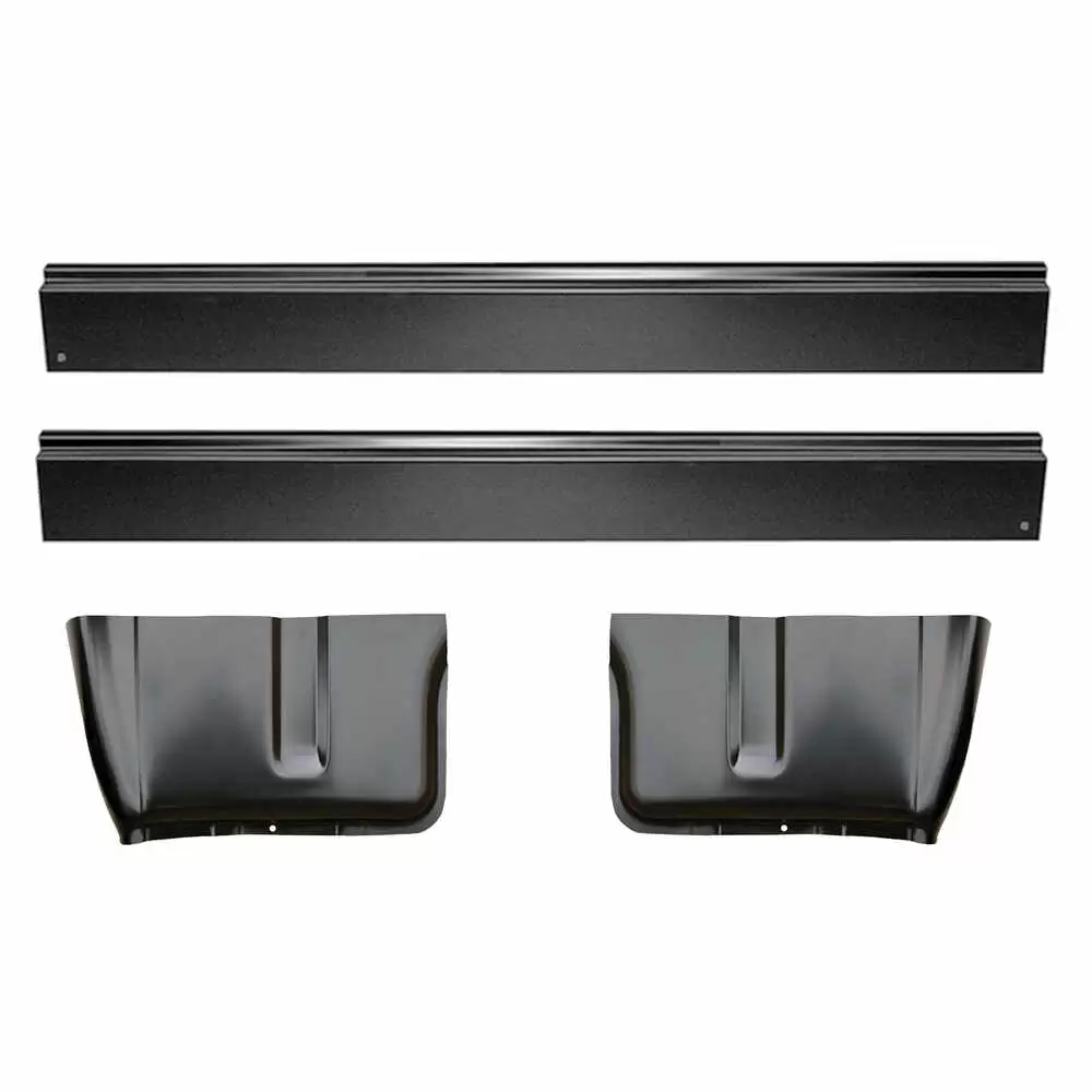 1962-1962 Ford F100 Pickup Truck Rocker Panel & Cab Corner Kit