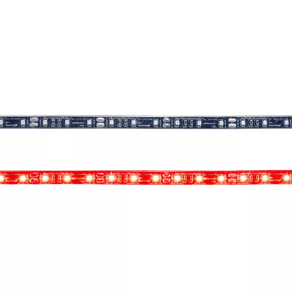 1963  Long Heavy-Duty Red Waterproof LED, Adhesive Mounted Flexible Strip Light