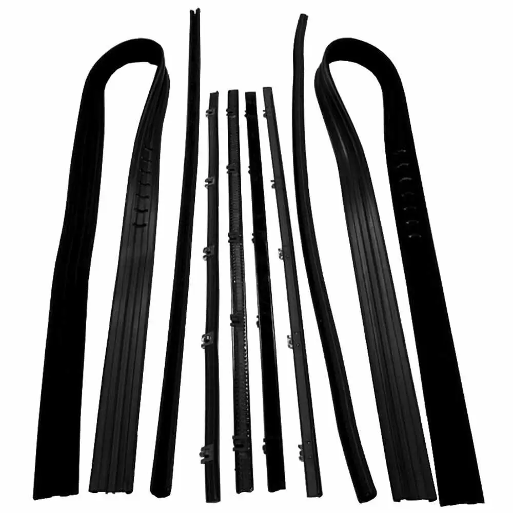 1967-1967 Chevrolet Blazer Glass Run Window Channel & Felt Sweep Belt Weatherstrip Kit
